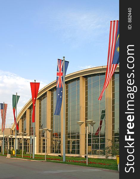 Hall And Flags