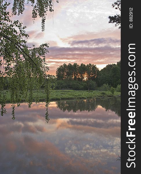 Summer morning on the river