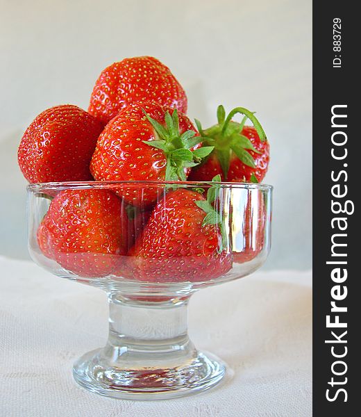Strawberry In A Vase