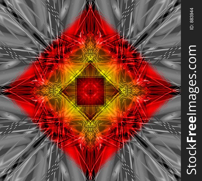 abstract drawing with the effect of kaleidoscope. abstract drawing with the effect of kaleidoscope