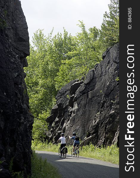 Bicycle Route In Quebec