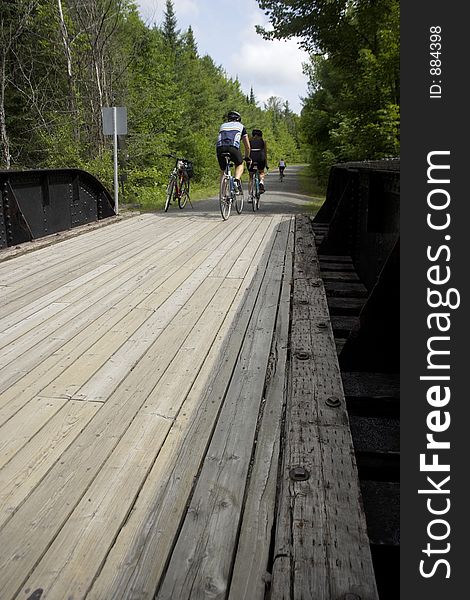 Long bicycle route in montreal, canada. Long bicycle route in montreal, canada