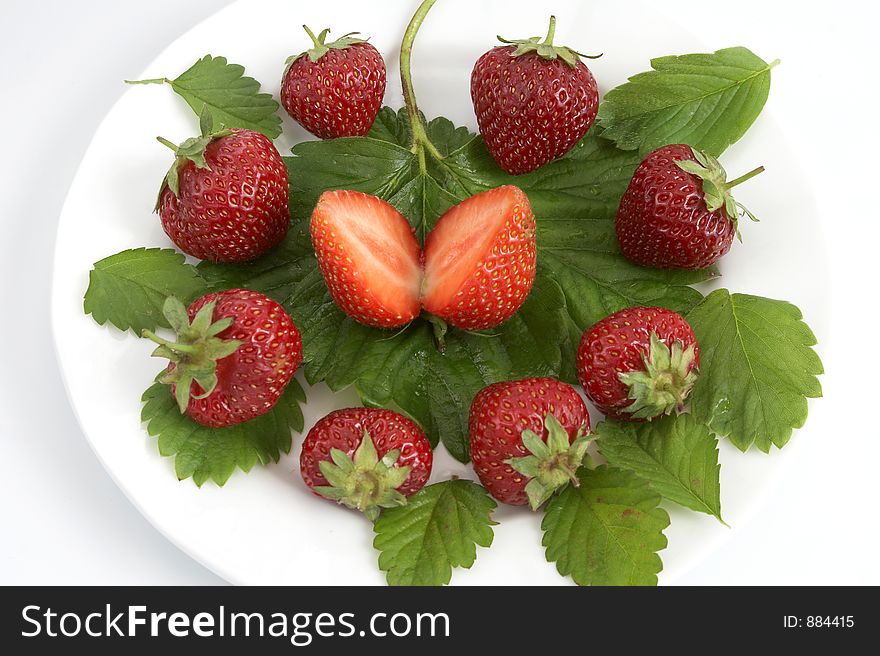 Strawberries background