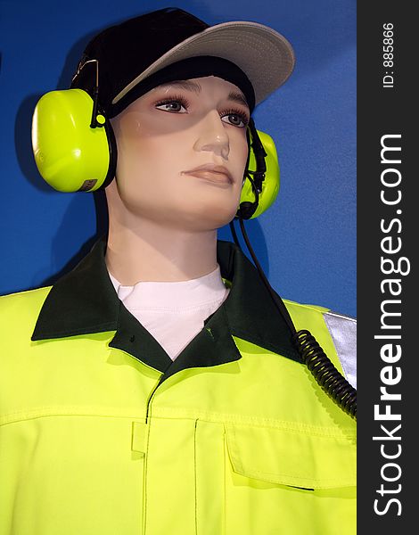 Mannequin in working cloth