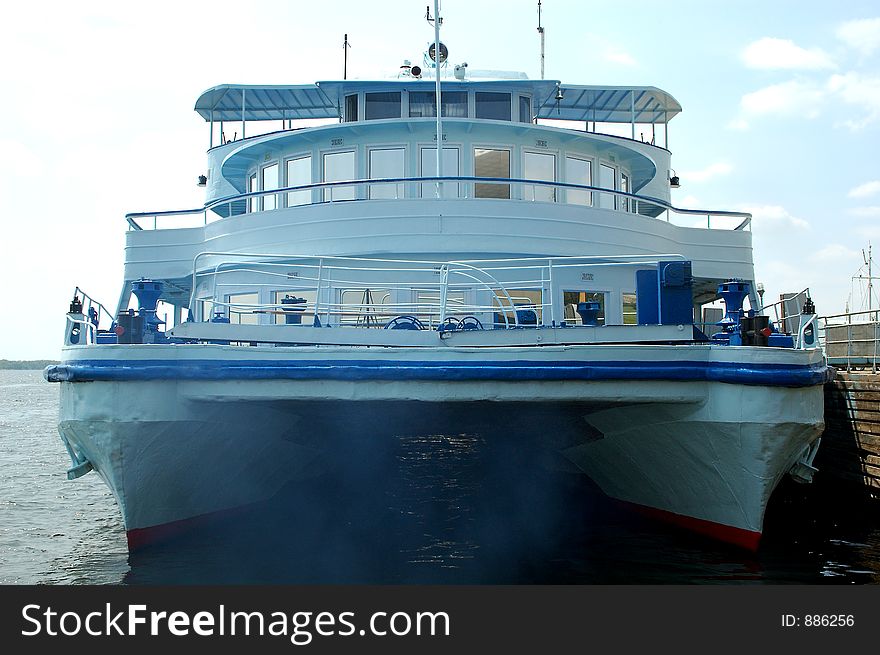 Big river boat. Big river boat