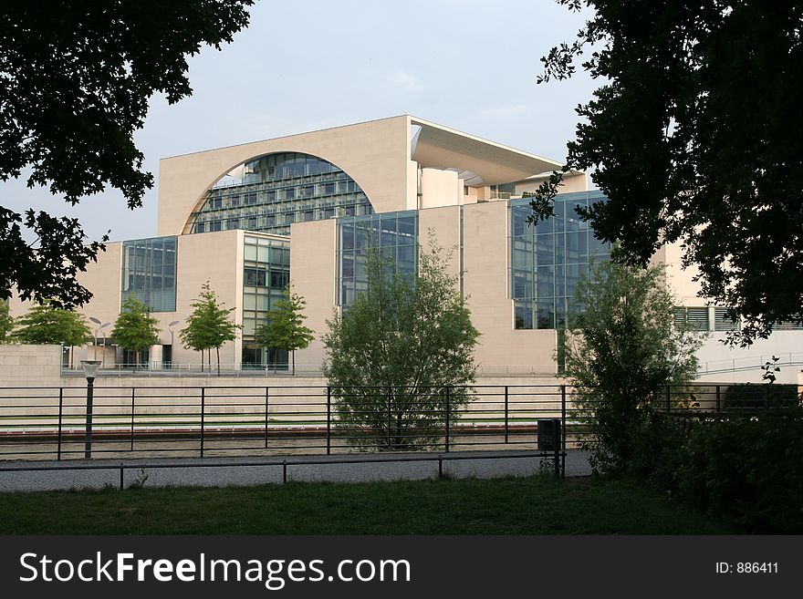 Government building in Berlin Germany where Angela Merkel works. Government building in Berlin Germany where Angela Merkel works