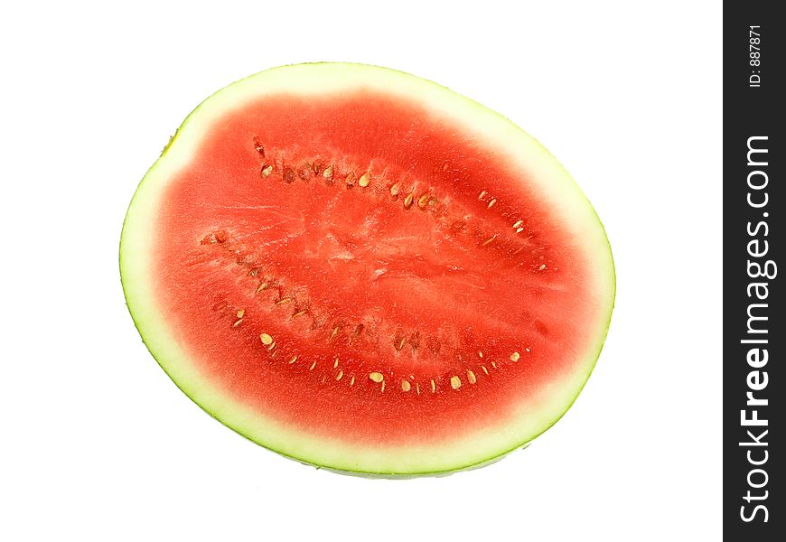 Juicy red watermelon isolated