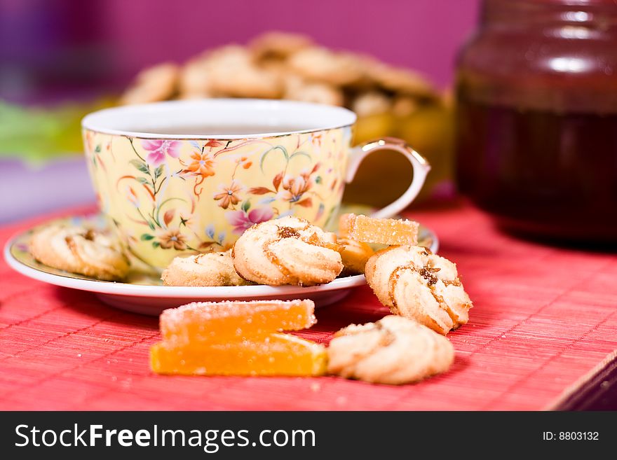 Cup Of Tea And Cookies