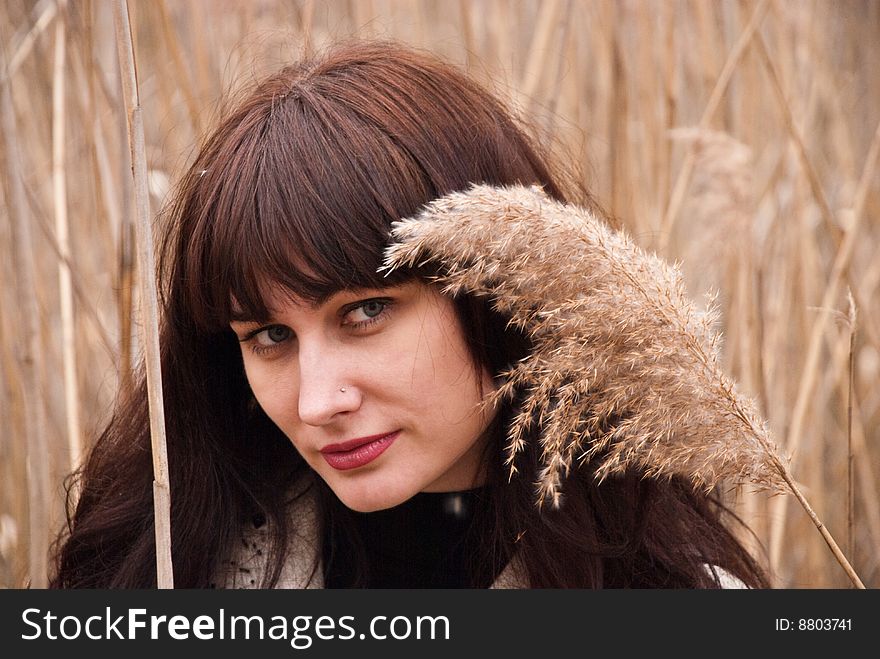 A Girl And Nature