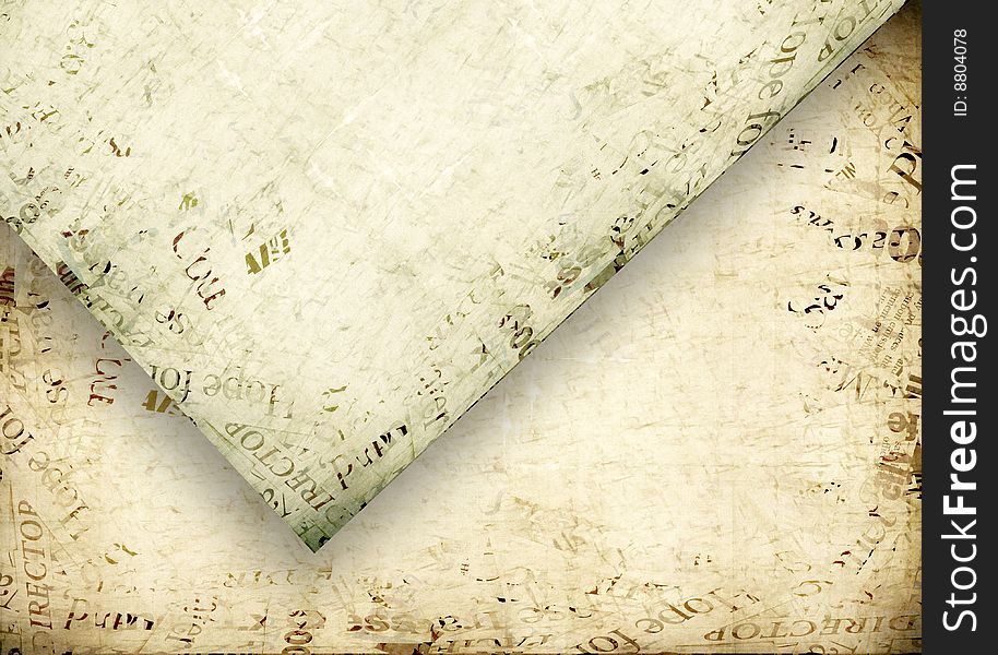 Old textured papers for background