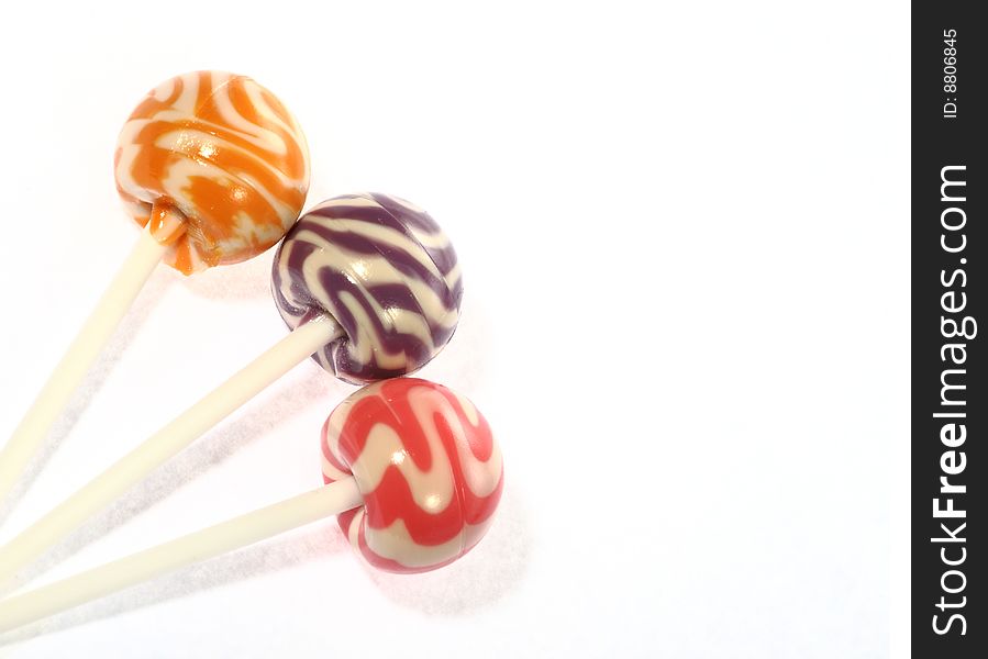 These are some colorful lollipops
