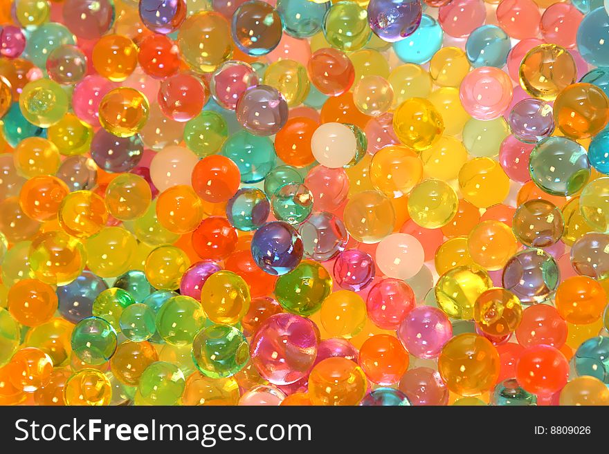 Background made of water colored bubbles