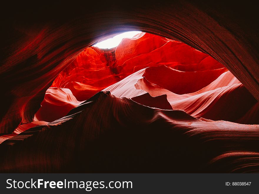 Cave in Antelope Canyon, Arizona, USA.
