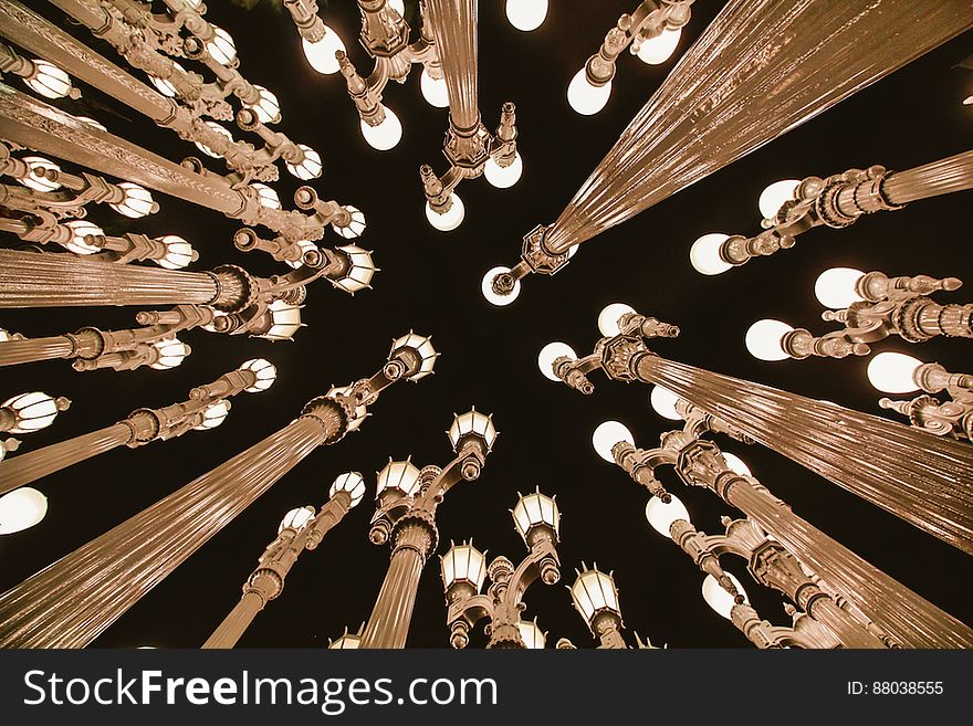 Poles With Lightbulbs