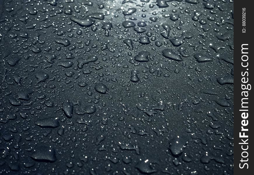 Water Drops On Surface