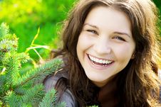 Beautiful Girl On The Grass In Sunny Day Stock Photos Beautiful Girl On The Grass In Sunny Day Stock Photos