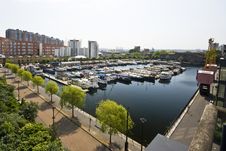Dock Views On Isle Of Dogs Royalty Free Stock Photography Dock Views On Isle Of Dogs Royalty Free Stock Photography
