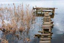 Wooden Footbridge Royalty Free Stock Photos Wooden Footbridge Royalty Free Stock Photos