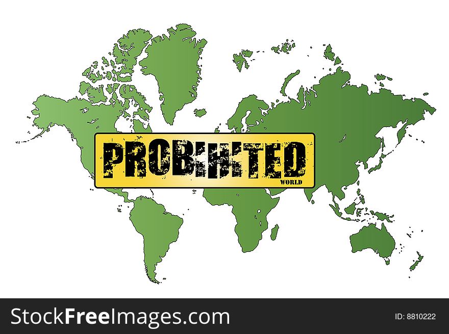 World map with white background - . World map with white background -