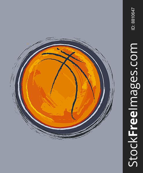 Basketball ball for basketball sport