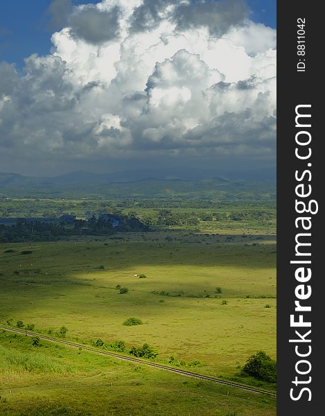 A view of cuban countryside landscape in sierra del escambray. A view of cuban countryside landscape in sierra del escambray