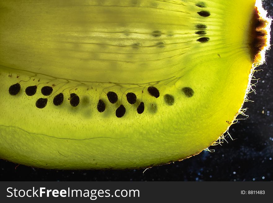 Abstract close up Kiwifruit images. Abstract close up Kiwifruit images