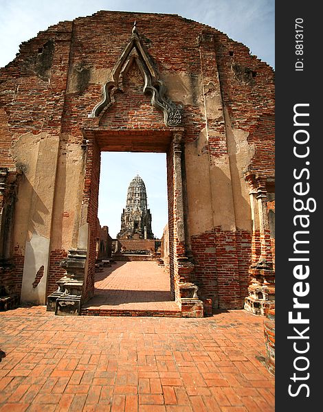 Ruins of Ayutthaya - old capital of THAILAND