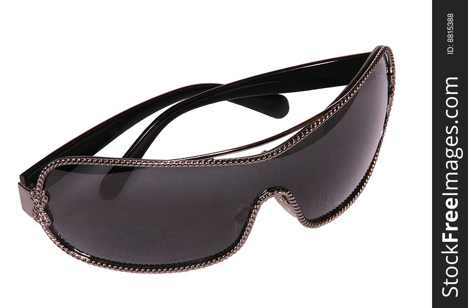 Fashionable sunglasses isolated on white