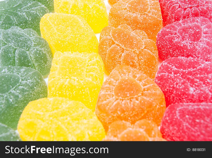 Multicoloured Gumdrops Background