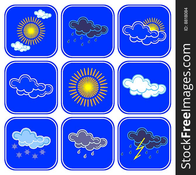 Vector weather icons.