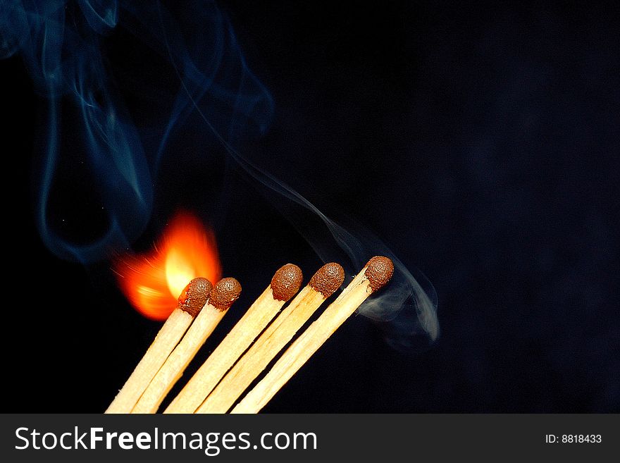 Burning Matches