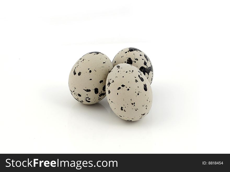 Quail Eggs Isolated