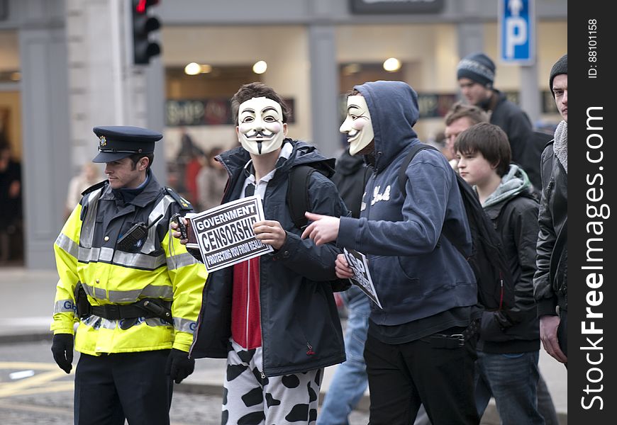 ACTA Protest on the streets of Dublin