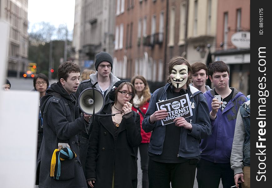 ACTA Protest on the streets of Dublin