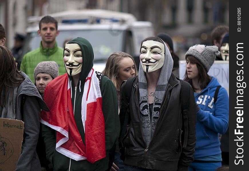 ACTA Protest On The Streets Of Dublin