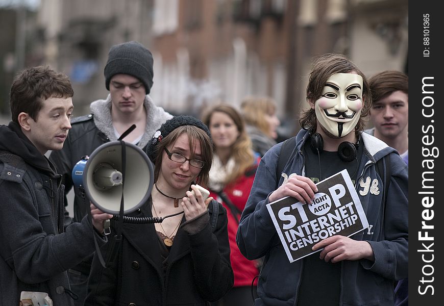 ACTA Protest on the streets of Dublin