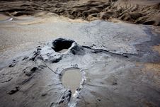 Mud Volcanoes In Buzau, Romania Stock Image