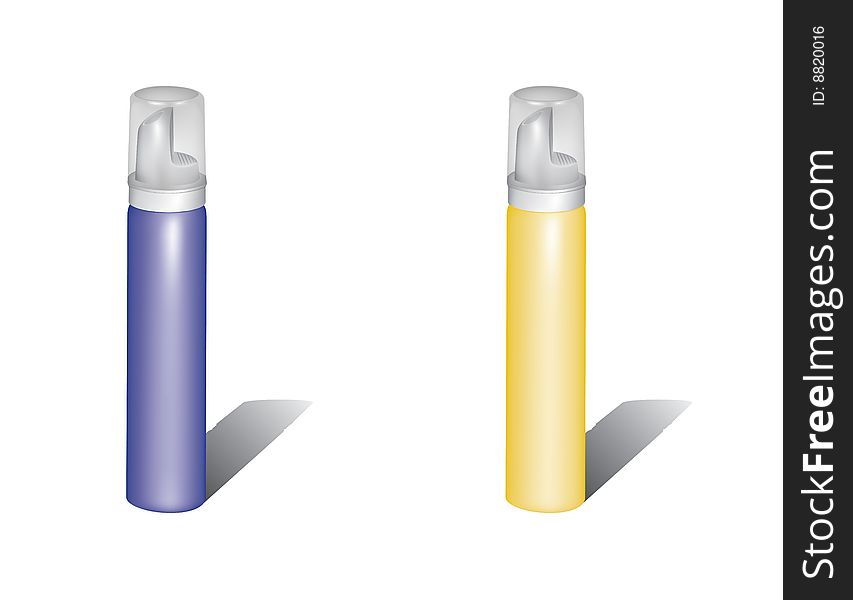 Blank 3D illustrations of a spray bottle. You can add your own label. Blank 3D illustrations of a spray bottle. You can add your own label.