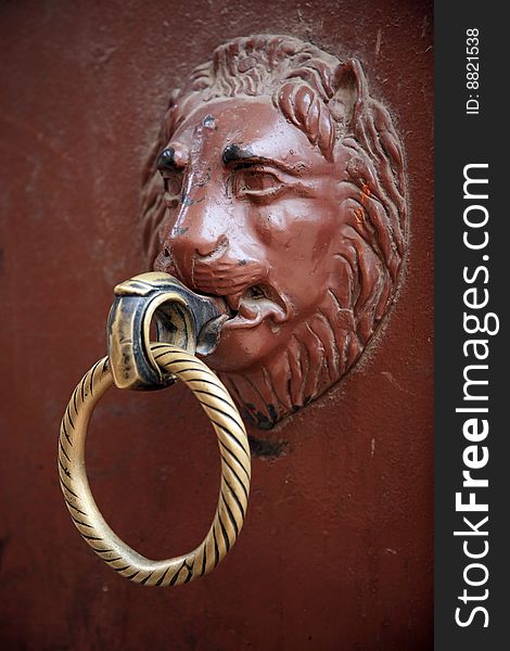 Temple door in patan nepal.