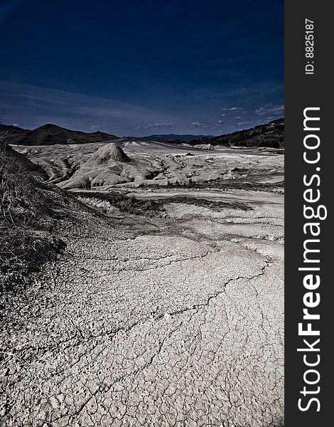 Mud Volcanoes In Buzau, Romania