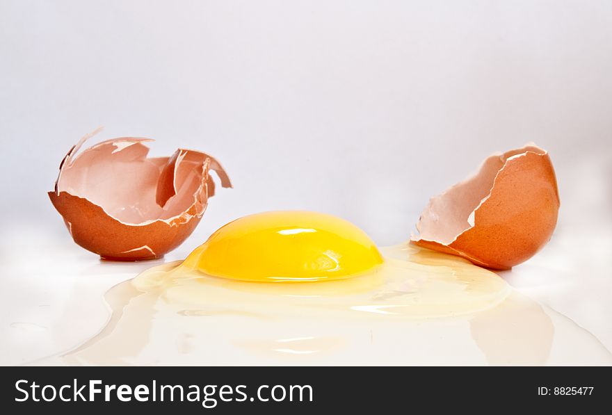 Yolk isolated on white background. Yolk isolated on white background