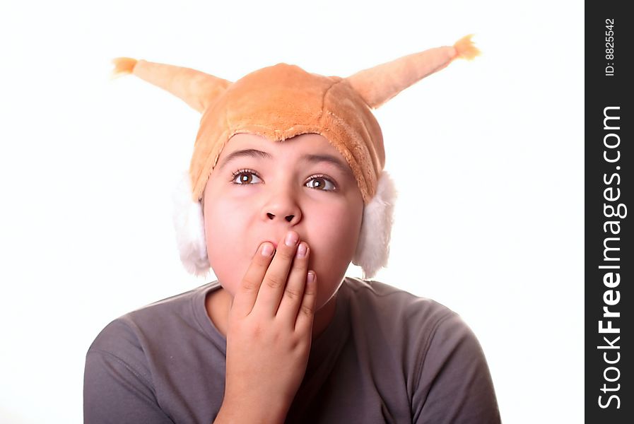 Child in  costume of  squirrel. Child in  costume of  squirrel