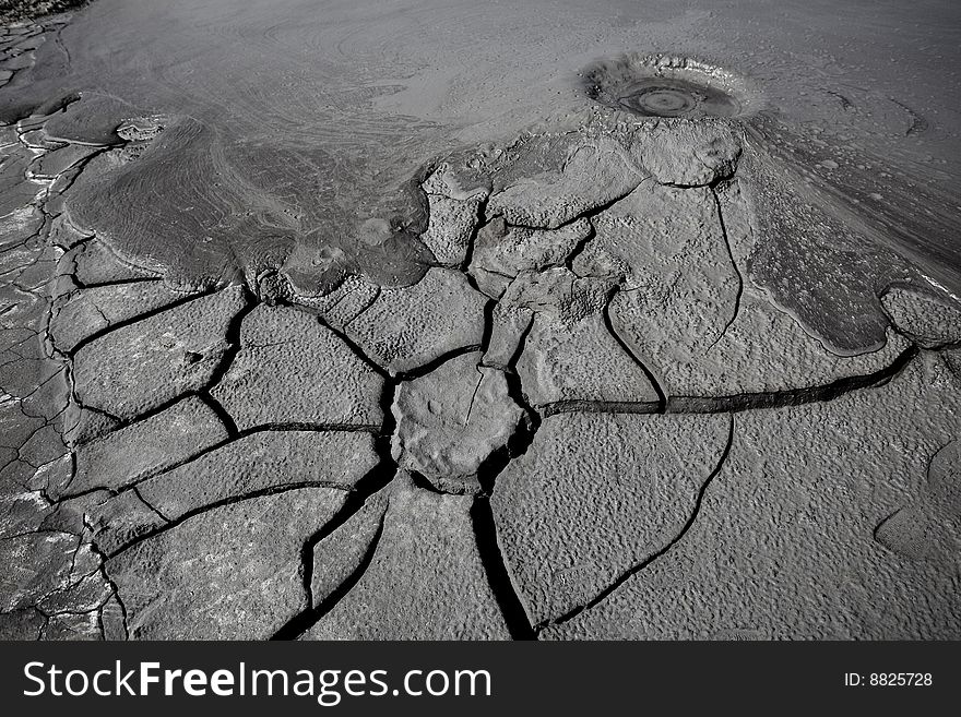 Mud Volcanoes in Buzau, Romania