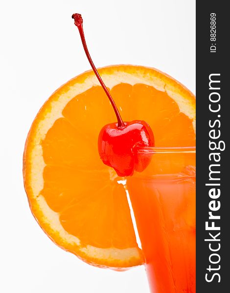 San Fransisco Cocktail isolated on a white background