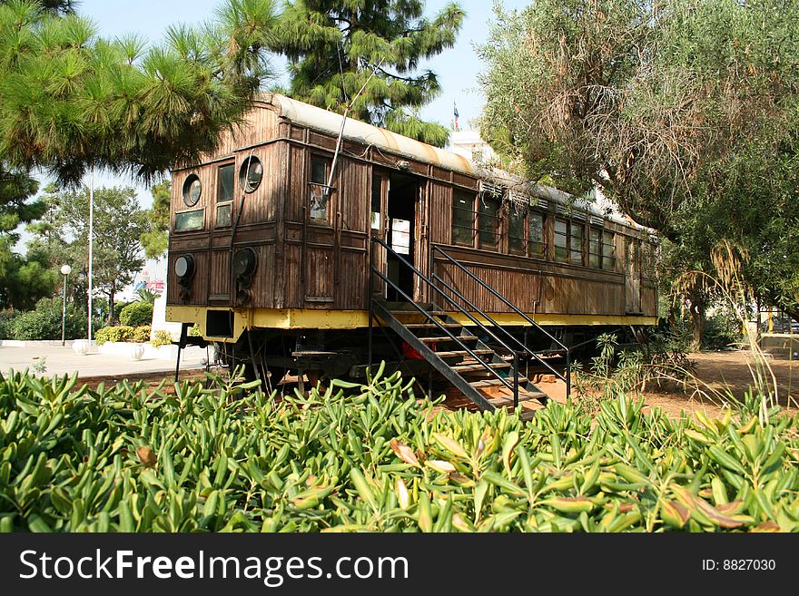 Old tram in Athens Greece