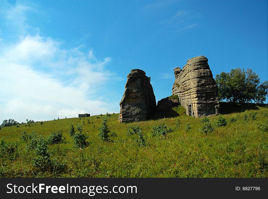 Rock formations in China's Inner Mongolia Ashatu Shilin Geopark