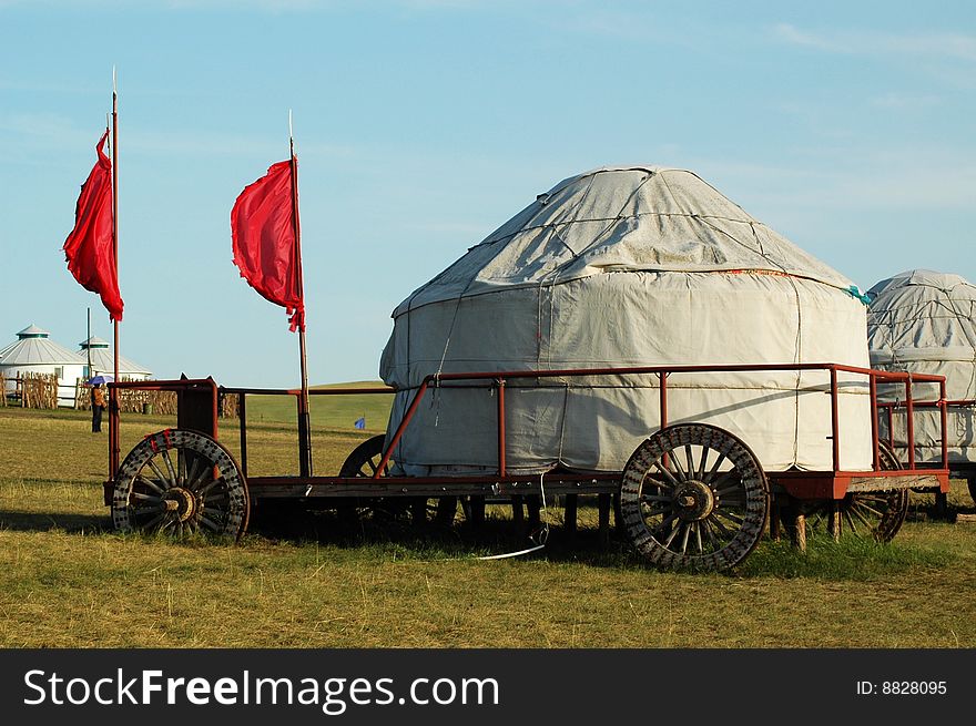 House which Chinese the Mongols inhabits --Yurt