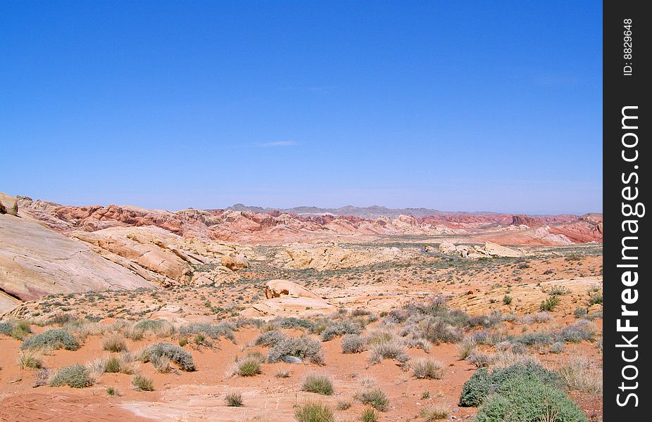 Panoramic in the Valley of Fire in Nevada. Panoramic in the Valley of Fire in Nevada.