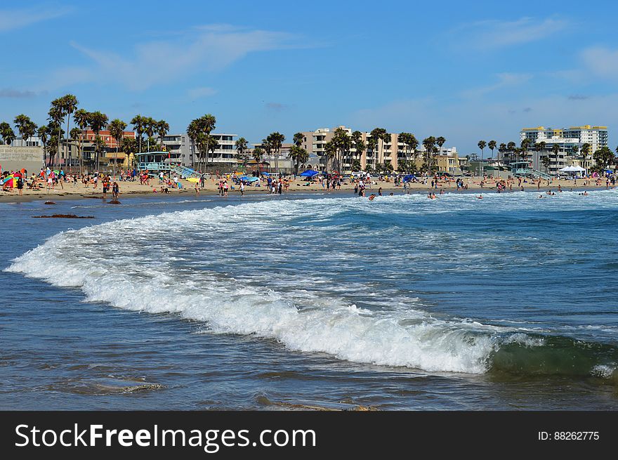 Walking along the shore on a warm summer day. Walking along the shore on a warm summer day