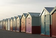Colored Wooden Beach Huts Stock Photo Colored Wooden Beach Huts Stock Photo